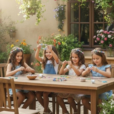 Papatya Şekilli Delikli Boncuk 2 cm Karışık Renk 10 Adet – Takı ve Hobi Malzemesi