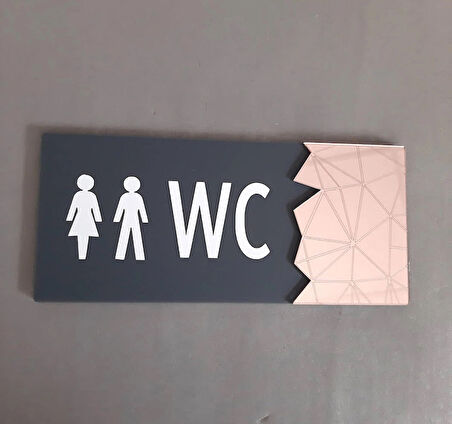 Pink Pearl Serisi Wc Yönlendirme Tabelası