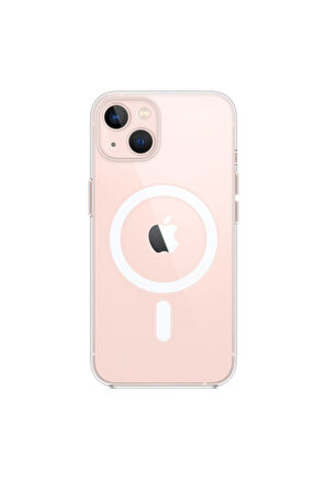 Peeq iPhone 13 Clean Magsafe Kapak - Şeffaf