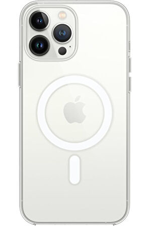 Peeq iPhone 14 Pro Max Clean Magsafe Kapak - Şeffaf