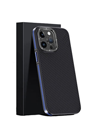 Iphone 15 Pro Max Kılıf Aramid 600d Kevlar Karbon Fiber Magsafe Kapak