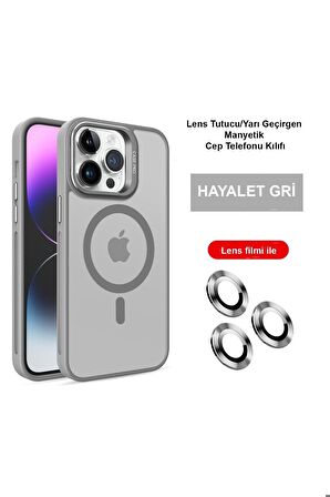 Joko iPhone 15 Pro Max Kılıf Flet Stand Olabilen Lens Koruyuculu Magsafe Kılıf