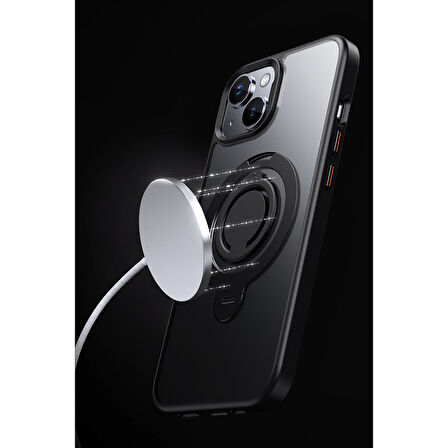 Peeq iPhone 15 Avatar 360 Dönen Magsafe Telefon Kılıfı 