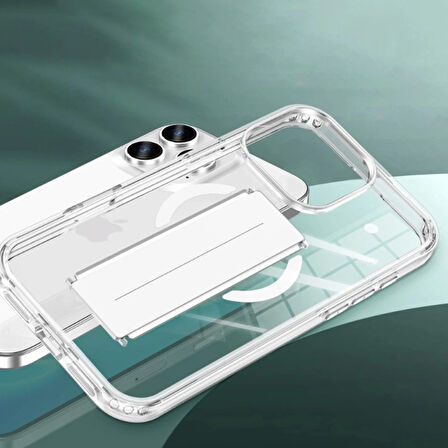 Peeq iPhone 15 Kılıf Vortex Magsafe Standlı Kapak