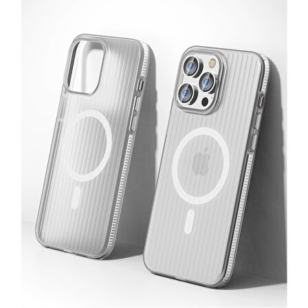 Peeq iPhone 16 Pro Max Line Magsafe Telefon Kılıfı 