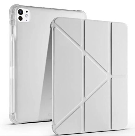 iPad Pro 11 2024 Kalemlikli Standlı ve Katlanabilir Tablet Kılıfı