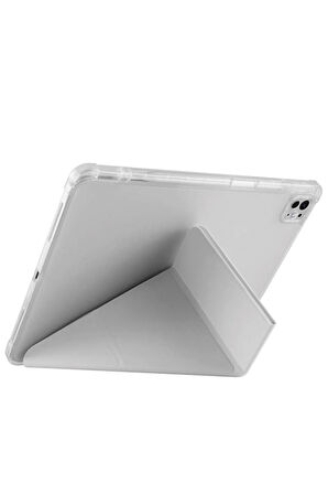 iPad Pro 13 2024 Kılıf Kalemlikli Standlı ve Katlanabilir Tablet Kılıfı 