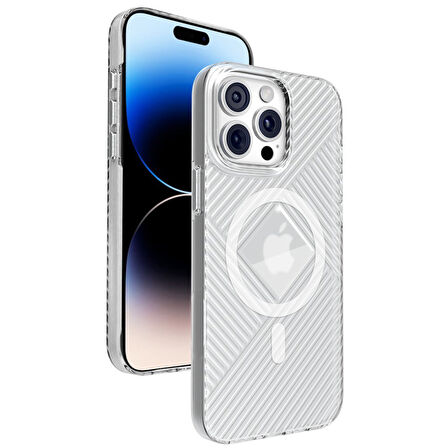 Peeq iPhone 16 Pro Stella PC Sert Magsafe Telefon Kılıfı