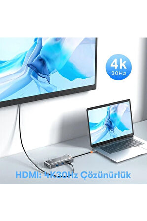 Dönüştürücü 10in1 Hub Sw10v Gri 