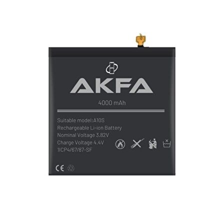 Samsung Galaxy A10s Akfa Batarya + Ekran Koruyucu Hediyeli