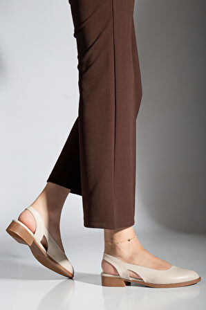 Pore Cilt Kısa Topuk Ayakkabı Mint Yeşil