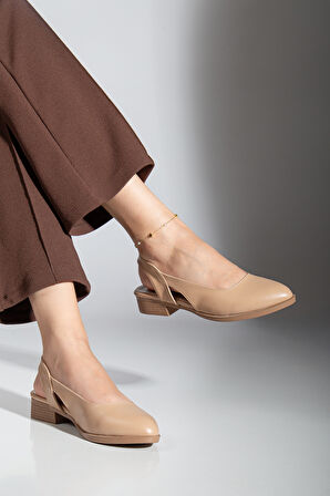 Pore Cilt Kısa Topuk Ayakkabı Mint Yeşil