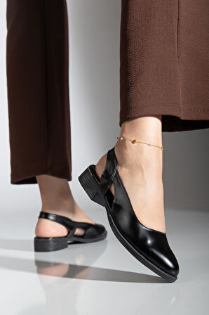 Pore Cilt Kısa Topuk Ayakkabı Mint Yeşil