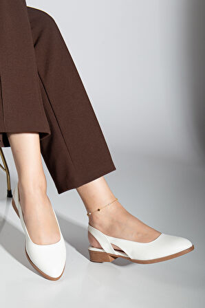 Pore Cilt Kısa Topuk Ayakkabı Mint Yeşil