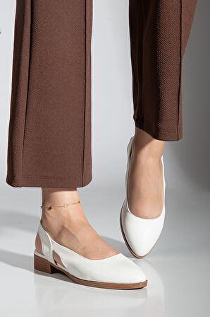 Pore Cilt Kısa Topuk Ayakkabı Mint Yeşil