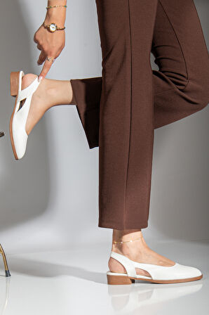 Pore Cilt Kısa Topuk Ayakkabı Mint Yeşil