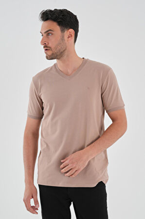 ALEXANDERGARDI V Yaka Basic T-shirt