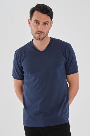 ALEXANDERGARDI V Yaka Basic T-shirt