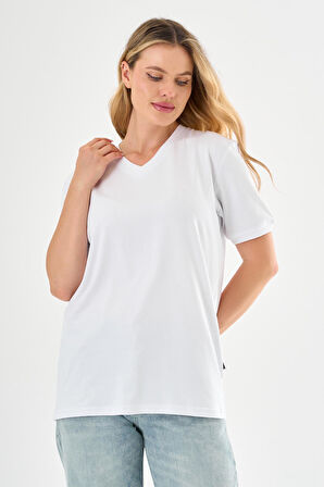Pierre Cardin V Yaka Basic T-shirt