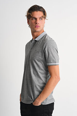 ALEXANDERGARDI Erkek Kol Detaylı Polo Yaka T-shirt