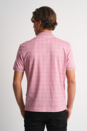 ALEXANDERGARDI Erkek Desenli Polo Yaka T-shirt