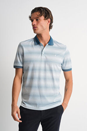 ALEXANDERGARDI Desenli Erkek Polo Yaka T-shirt