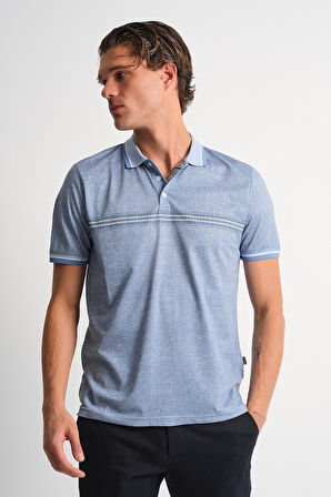 ALEXANDERGARDI Erkek Polo Yaka Düğme Detaylı T-shirt