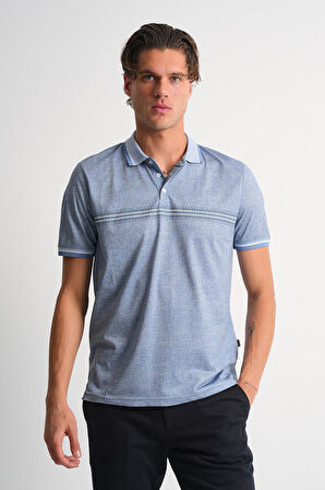 ALEXANDERGARDI Erkek Polo Yaka Düğme Detaylı T-shirt