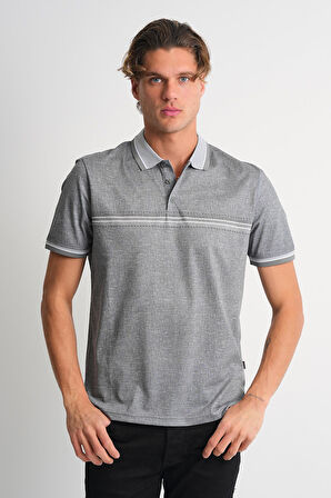 ALEXANDERGARDI Erkek Polo Yaka Düğme Detaylı T-shirt