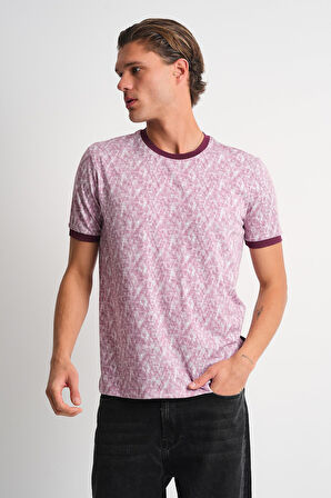 ALEXANDERGARDI Bisiklet Yaka Desenli T-shirt