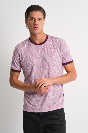 ALEXANDERGARDI Bisiklet Yaka Desenli T-shirt