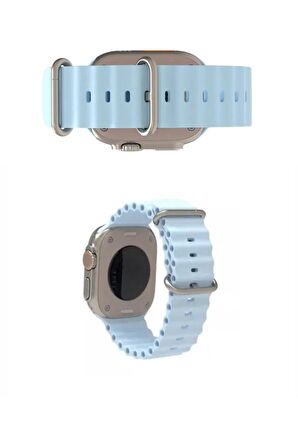 Apple Watch Uyumlu 6 7 8 Se Nike 42 44 45 46 Mm A Kalite Ocean Kordon Kayış Silikon Bileklik