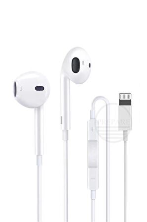 Iphone Uyumlu Lightning Kablolu Kulaklık 7-8-X-XR-XS-11-12-13-14-Pro/Max Uyumlu Mikrofonlu Kulaklık