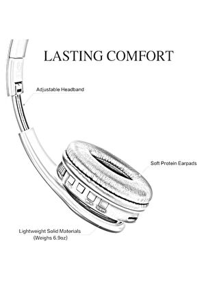 Wireless Kablosuz + Aux Girişli Kulak Üstü Bluetooth Kulaklık