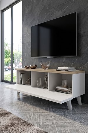 Bohem TV Ünitesi 150 cm - Modern TV Sehpası CNC 