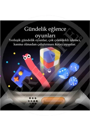 Ultra 2 Akıllı Saat Çelik Kordon Hediyeli Gri Kasa 49mm Nfc Bildirim Sesli Arama Özellikli LG68