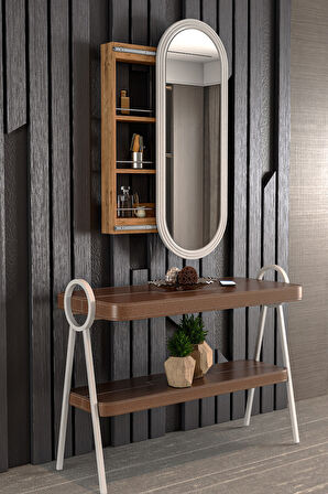 ÇOK AMAÇLI AYNALI TAKI DOLABI MDF KAPAK