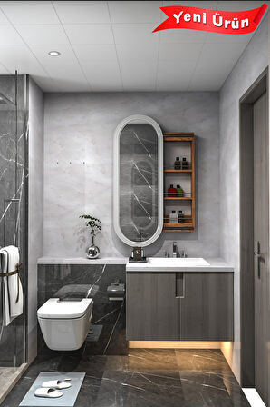 ÇOK AMAÇLI AYNALI TAKI DOLABI MDF KAPAK