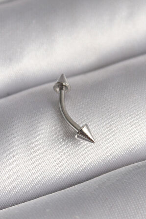 316L Çelik Gümüş Renk Çivi Model Piercing