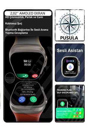 Prepare Watch 8 Ultra Pro Max Siyah Akıllı Saat