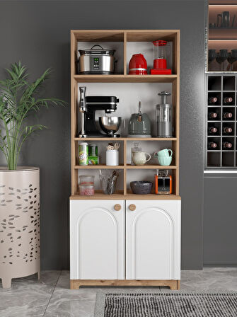 Bohem Çok Amaçlı Kiler Mutfak Dolabı - Beyaz N Model Beyaz N Model