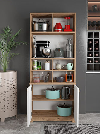 Bohem Çok Amaçlı Kiler Mutfak Dolabı - Beyaz N Model Beyaz N Model