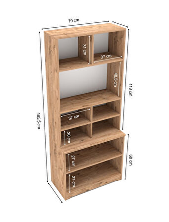 Bohem Çok Amaçlı Kiler Mutfak Dolabı - Beyaz N Model Beyaz N Model