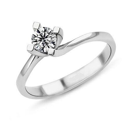 Harem Altın 0.21 Karat D Renk Pırlanta Tektaş Yüzük PR168