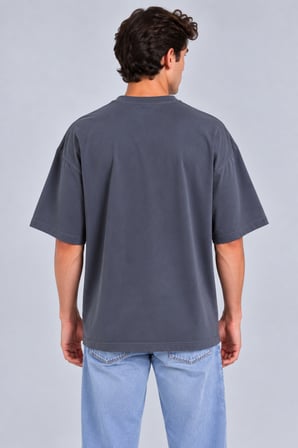 Unisex Oversize Tişört %100 Pamuk Premium Kalın Kumaş Rahat Kesim