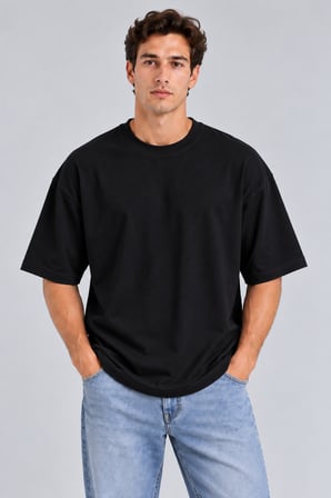 Unisex Oversize Tişört %100 Pamuk Premium Kalın Kumaş Rahat Kesim