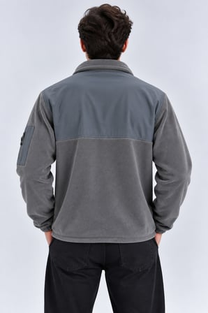 Erkek Softshell Polar Ceket Su Geçirmez Tam Fermuarlı Rahat Günlük Kullanım