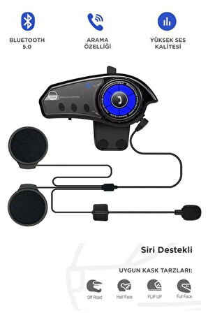 Moto Kurye Kask Kulaklık Bluetooth Motosiklet Kulaklık Bluetooth