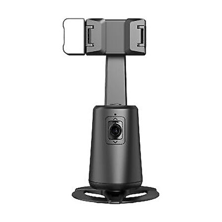 Otomatik Yüz Takipli Standlı Selfie Tripod 360° Dönüş LED Işık Vlog Canlı Yayın Videosu için 