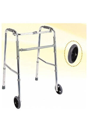 GOLFİ Loco Pr-441 Tekerlekli Hareketli Walker/ Katlanabilir Yürüteç